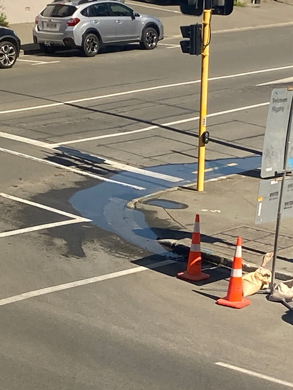 The photograph attached to this flooding report