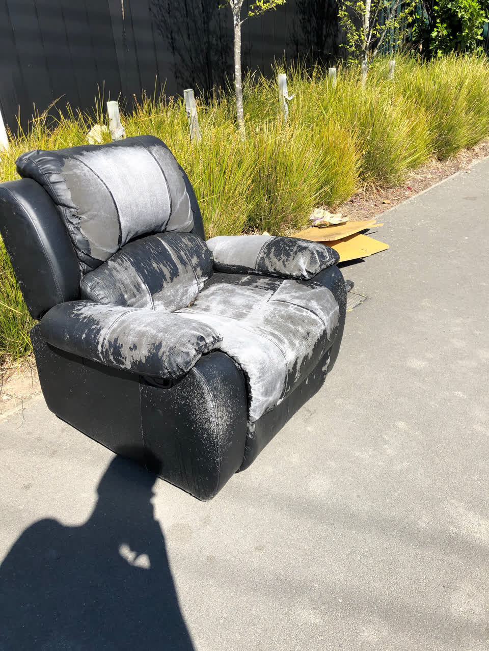 The photograph attached to this dumped rubbish report