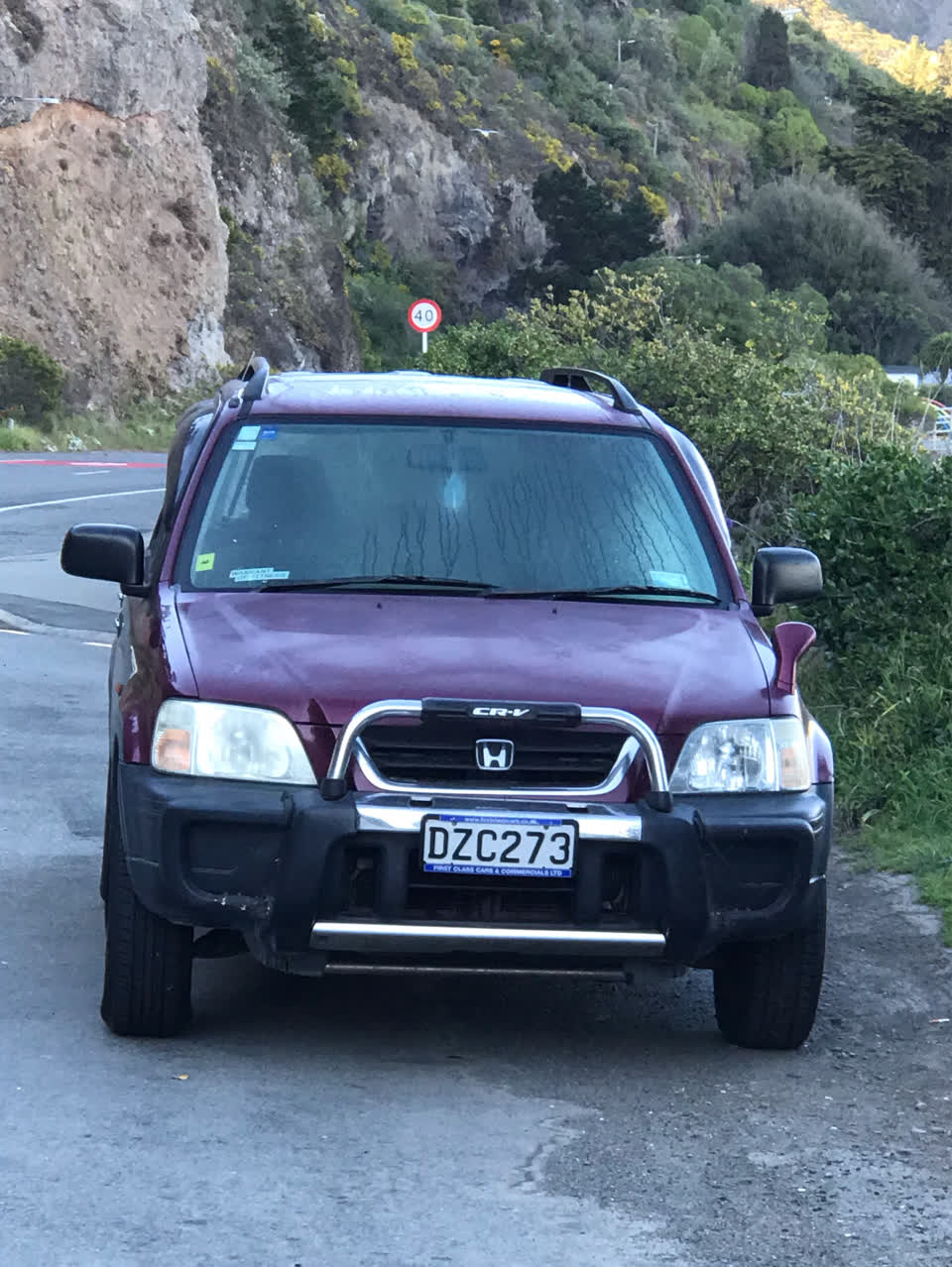 The photograph attached to this abandoned vehicle report