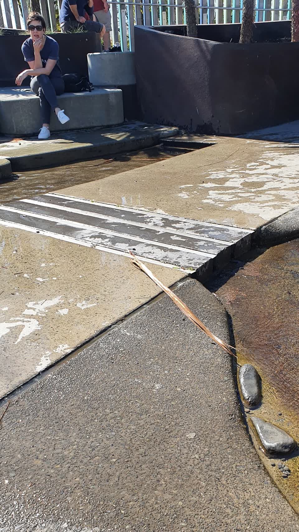 The photograph attached to this playground equipment report