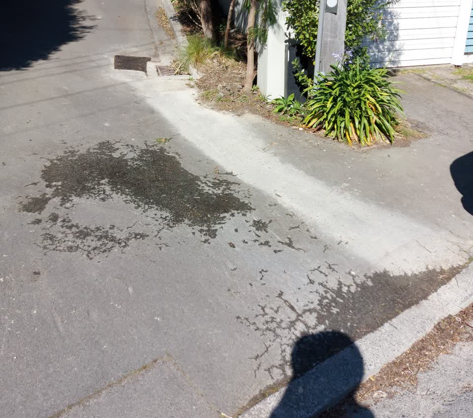 The photograph attached to this water leak report