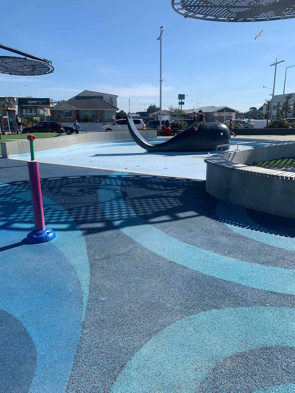 The photograph attached to this playground equipment report