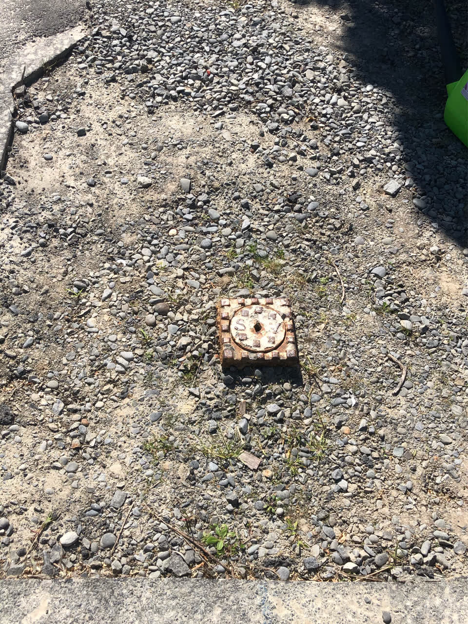The photograph attached to this water leak report