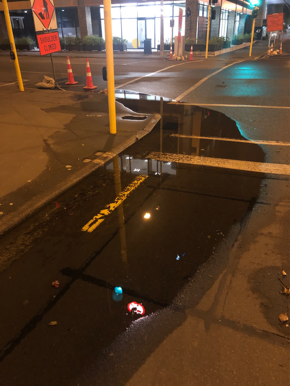The photograph attached to this flooding report