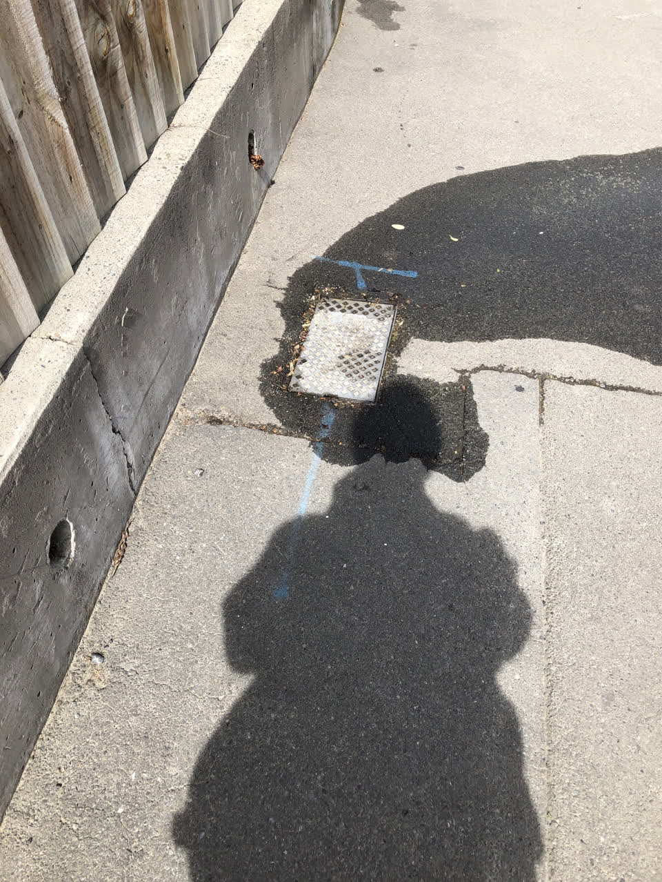 The photograph attached to this water leak report