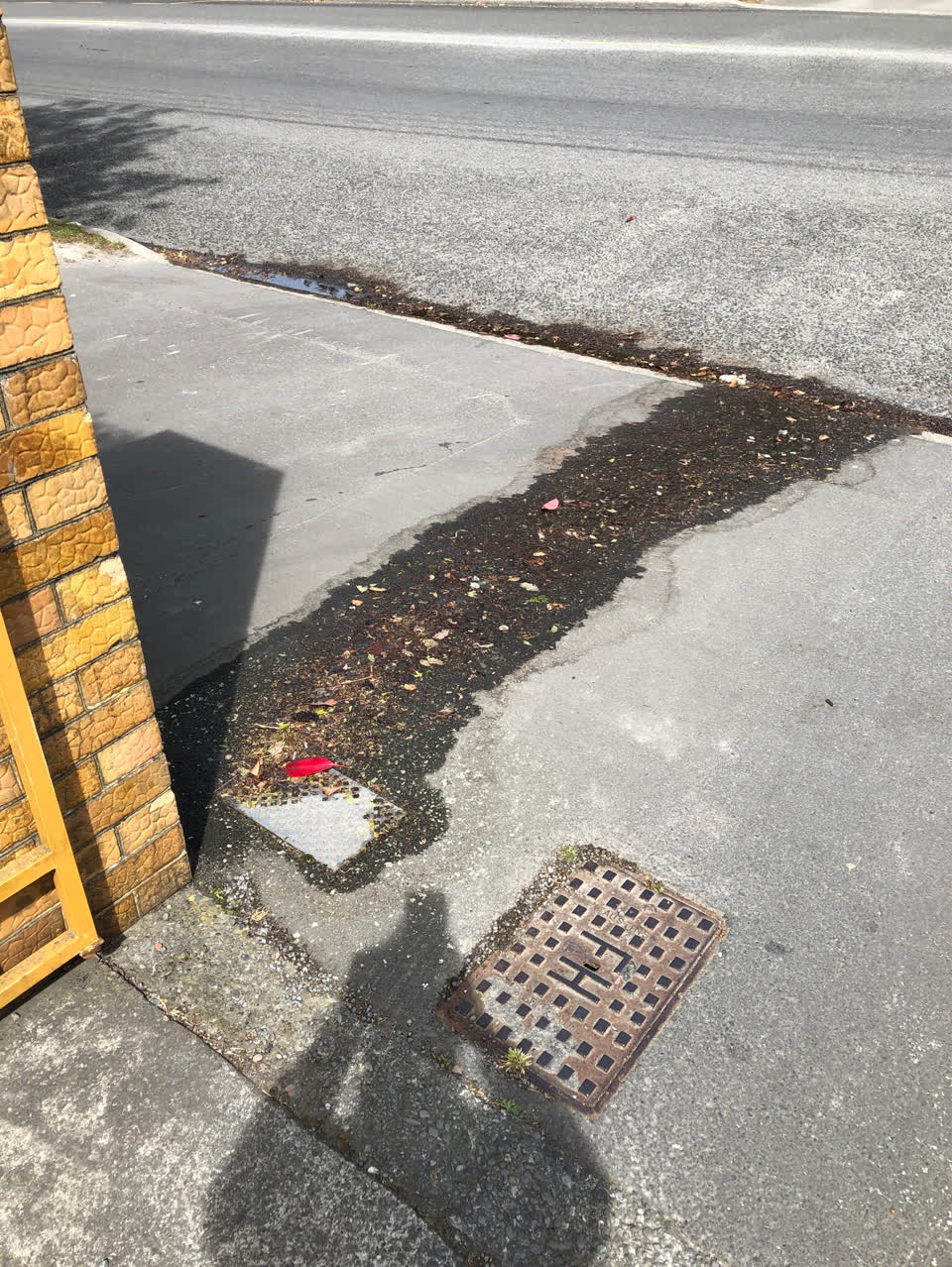 The photograph attached to this water leak report