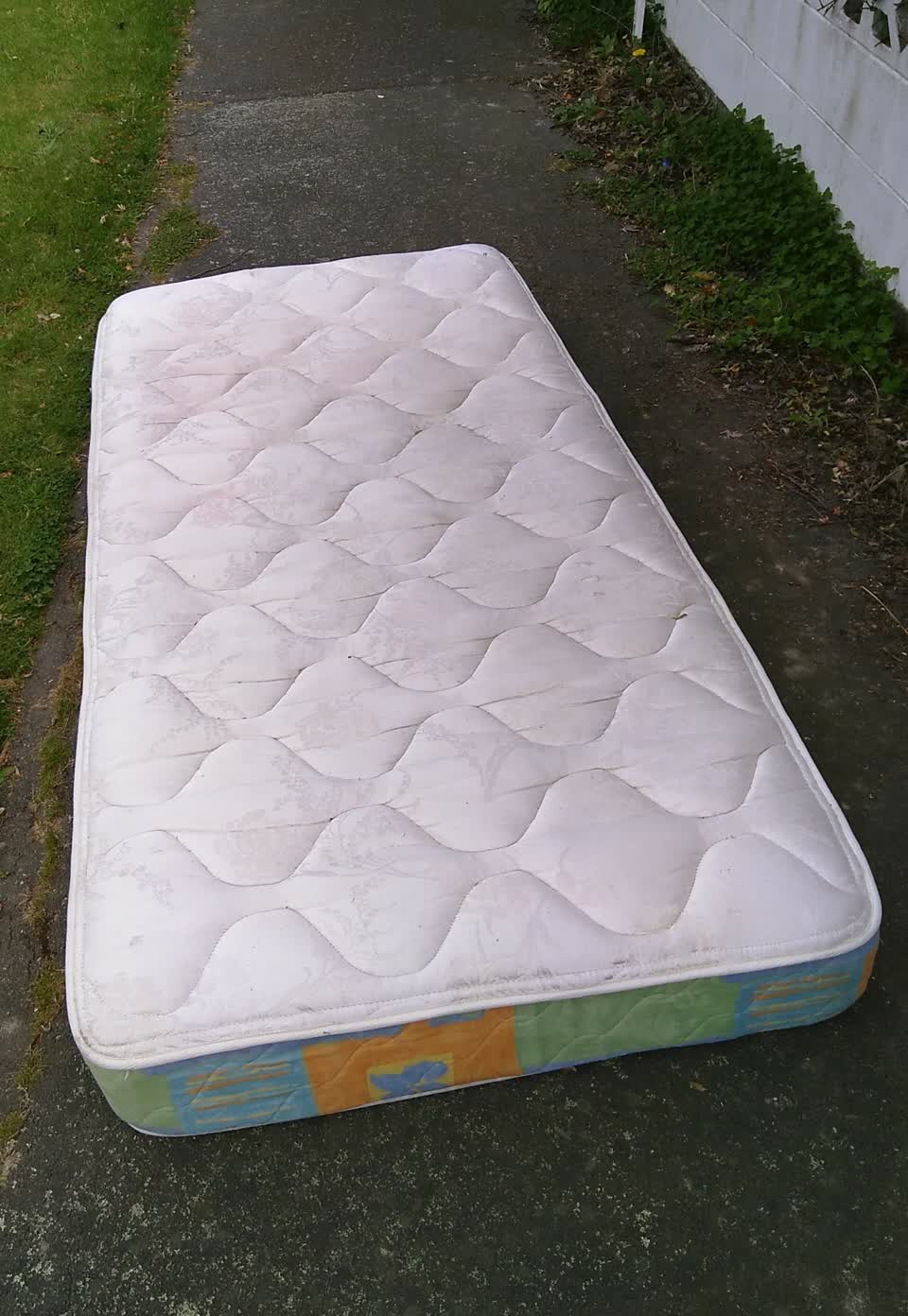 The photograph attached to this dumped rubbish report