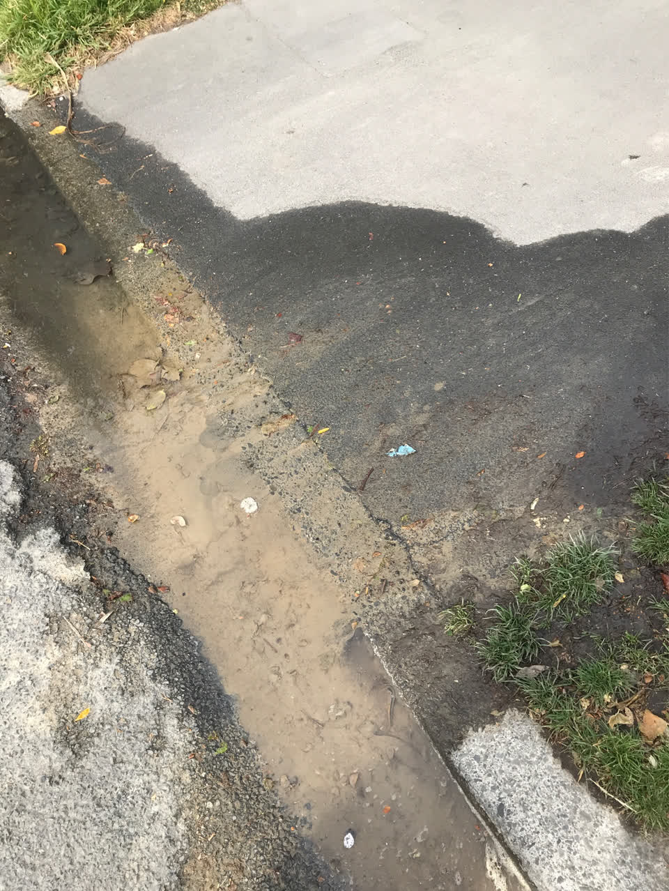 The photograph attached to this water leak report