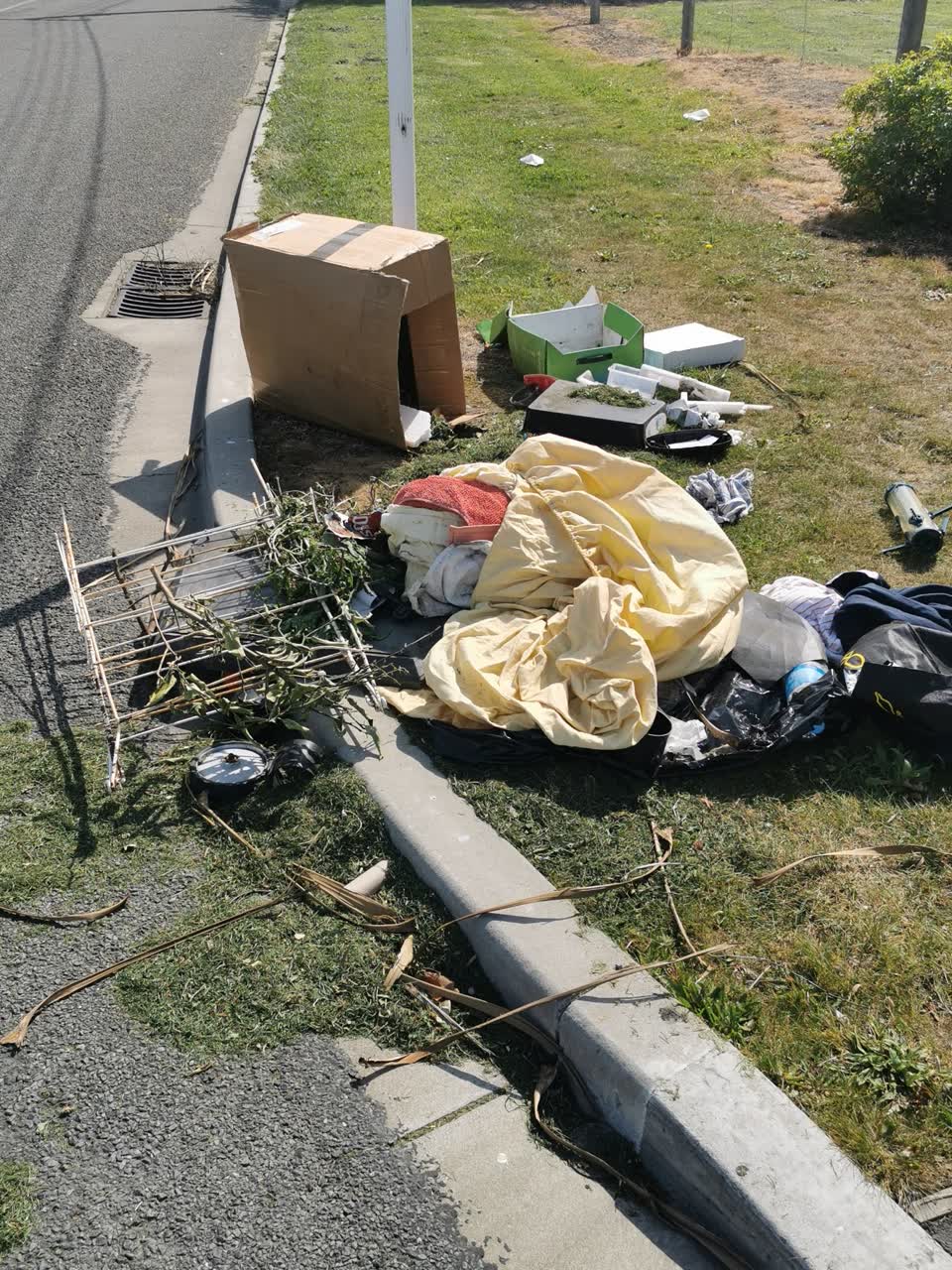 The photograph attached to this dumped rubbish report