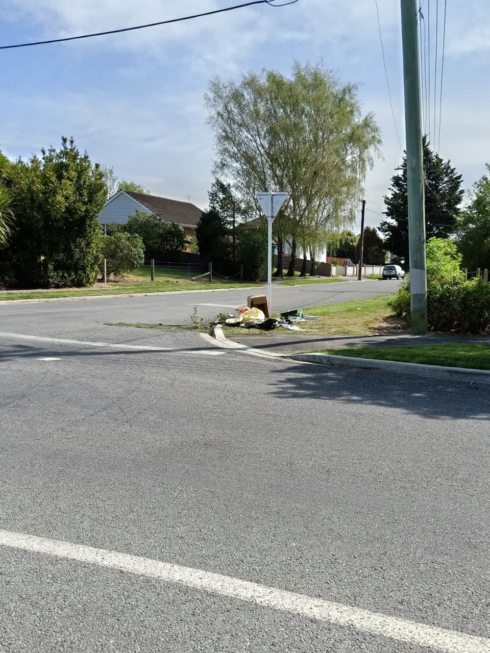 The photograph attached to this dumped rubbish report