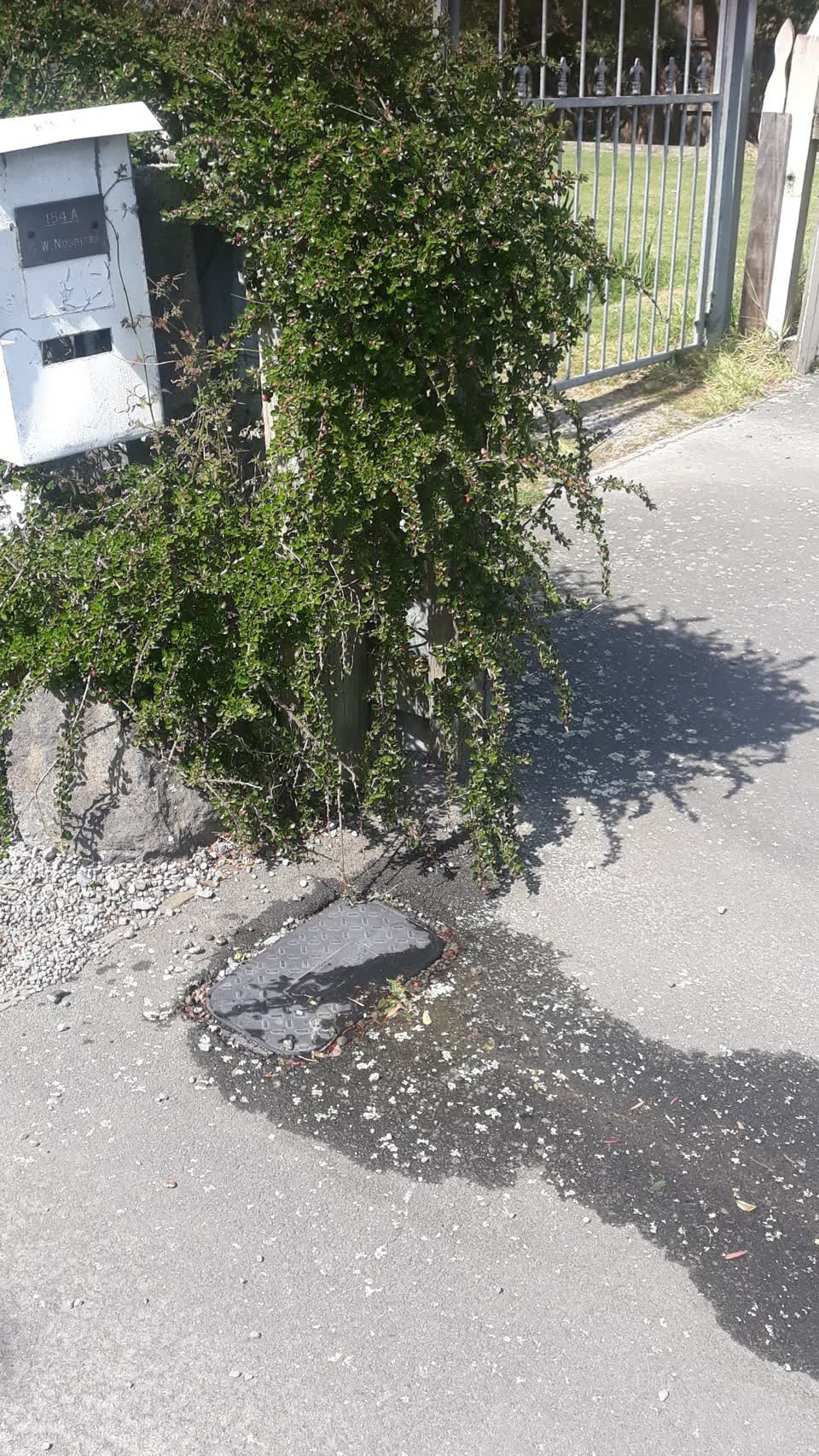 The photograph attached to this water leak report