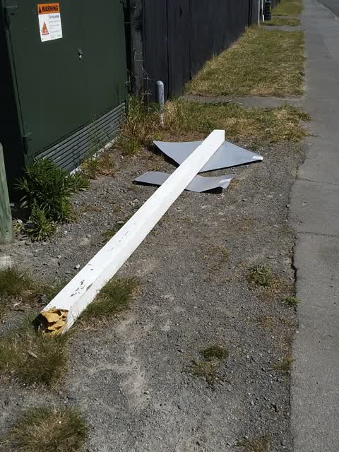 Damaged Street Sign, a report photo