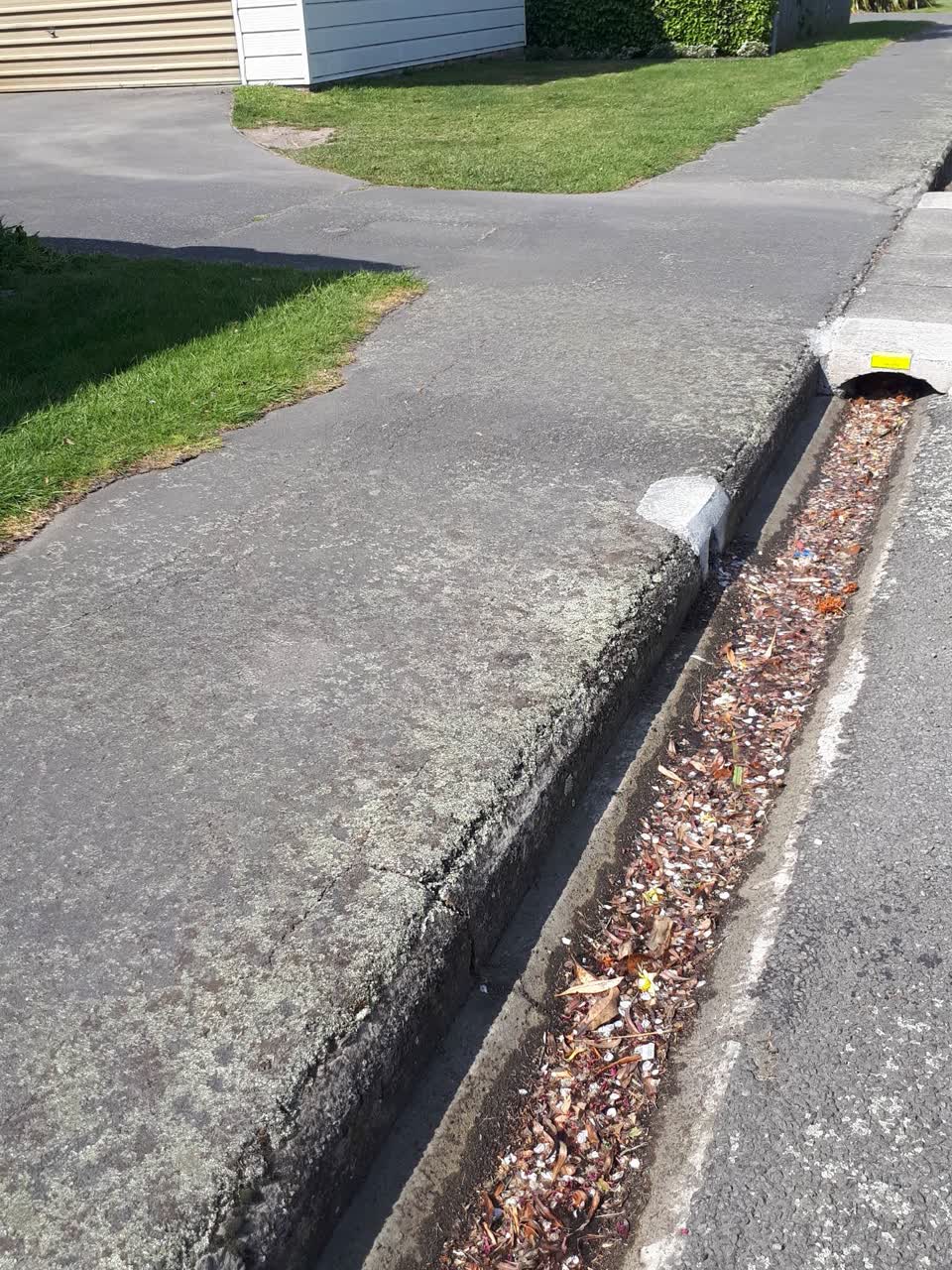 The photograph attached to this water leak report