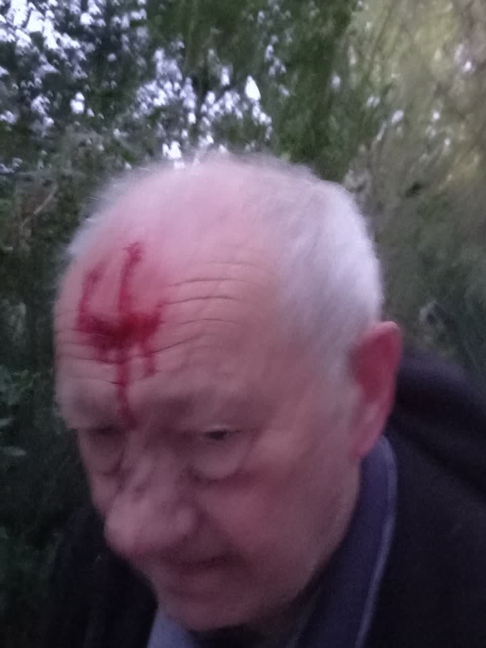 The photograph attached to this pavement - damaged report