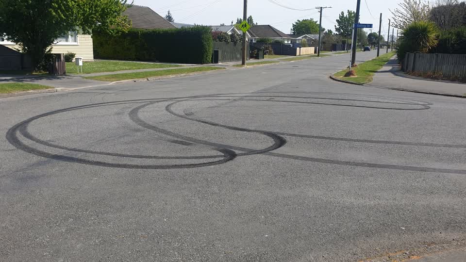 The photograph attached to this damaged road report