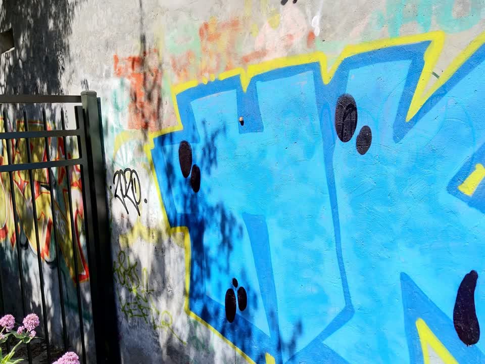 The photograph attached to this graffiti - public property report