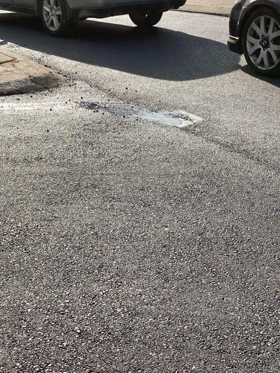 The photograph attached to this water leak report