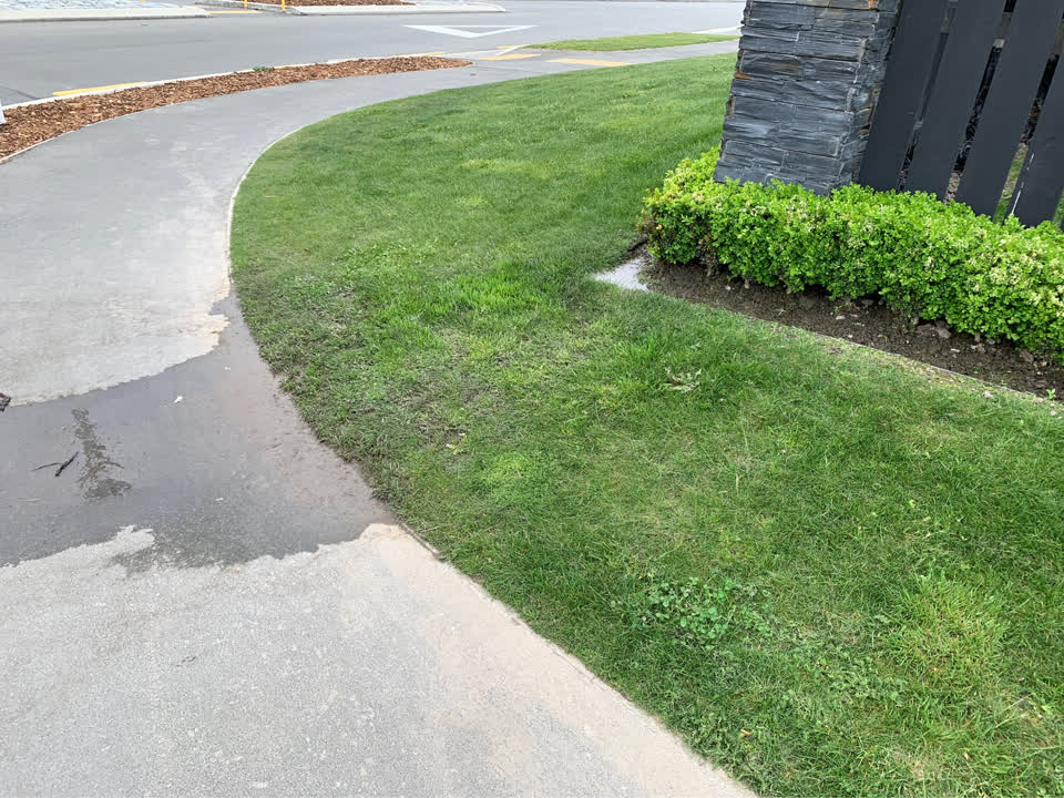 The photograph attached to this water leak report