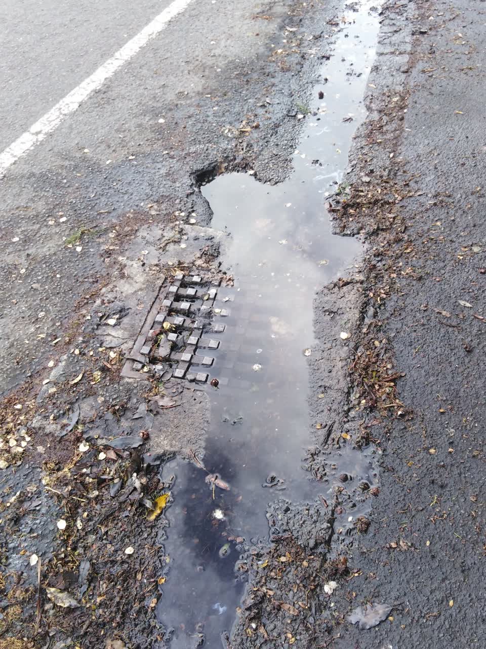 The photograph attached to this sewer - leak / blockage report