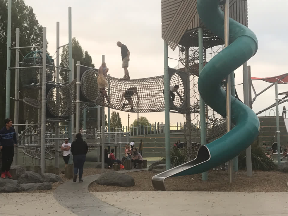 The photograph attached to this playground equipment report