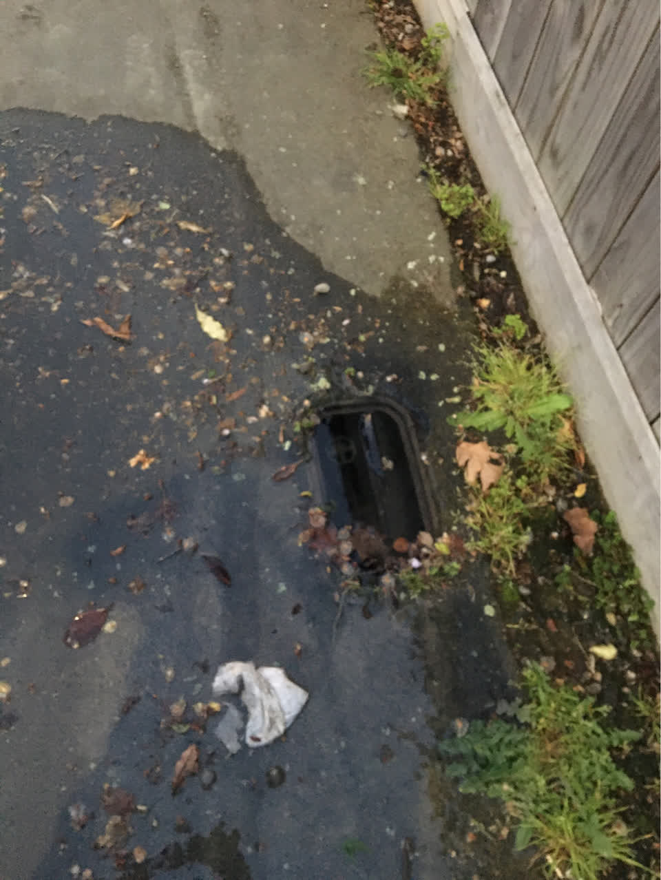 The photograph attached to this water leak report