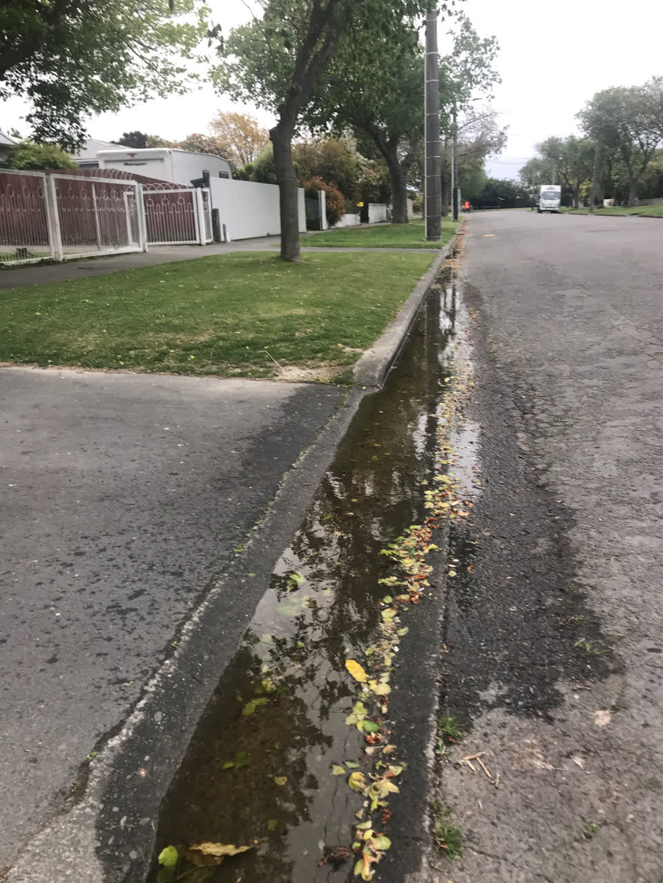 The photograph attached to this wastewater/stormwater report