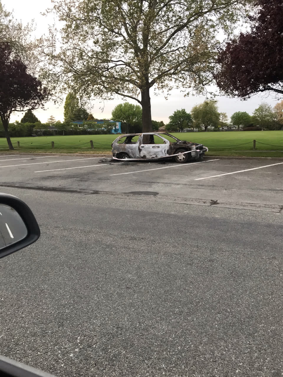 The photograph attached to this abandoned vehicle report