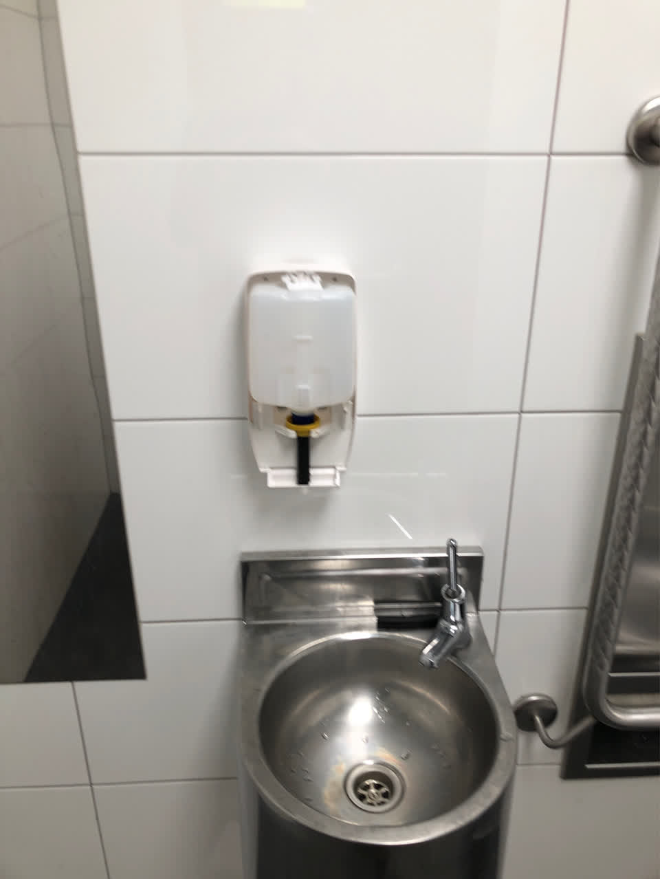 The photograph attached to this public toilet report