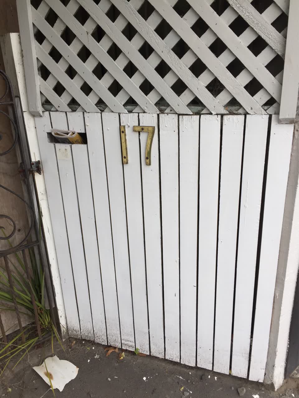The photograph attached to this water leak report