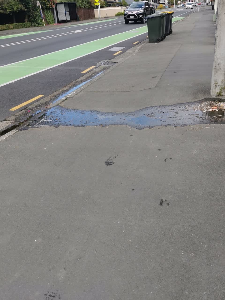 The photograph attached to this wastewater/stormwater report