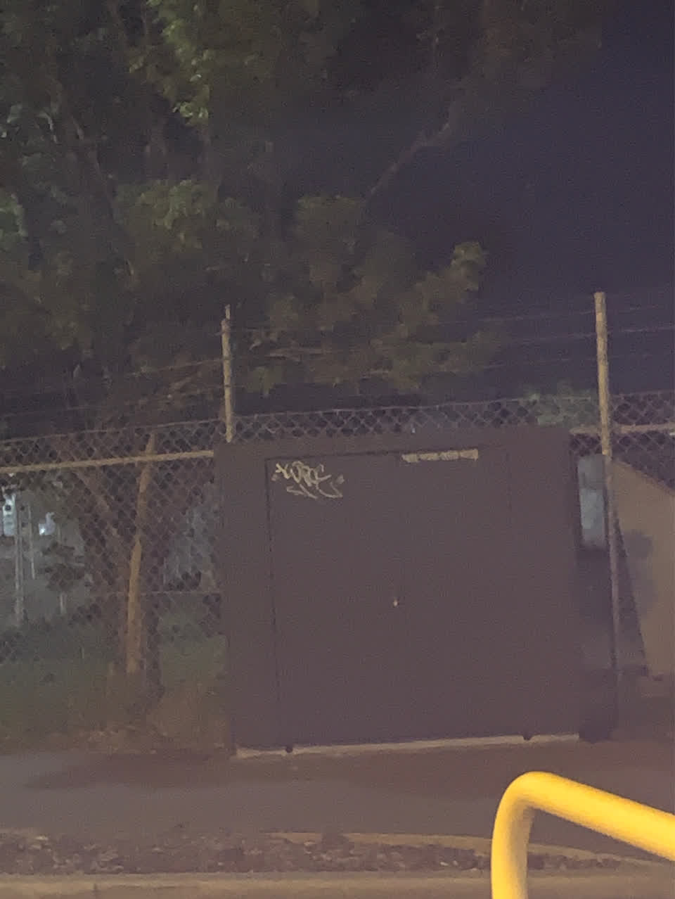 The photograph attached to this vandalism - general report