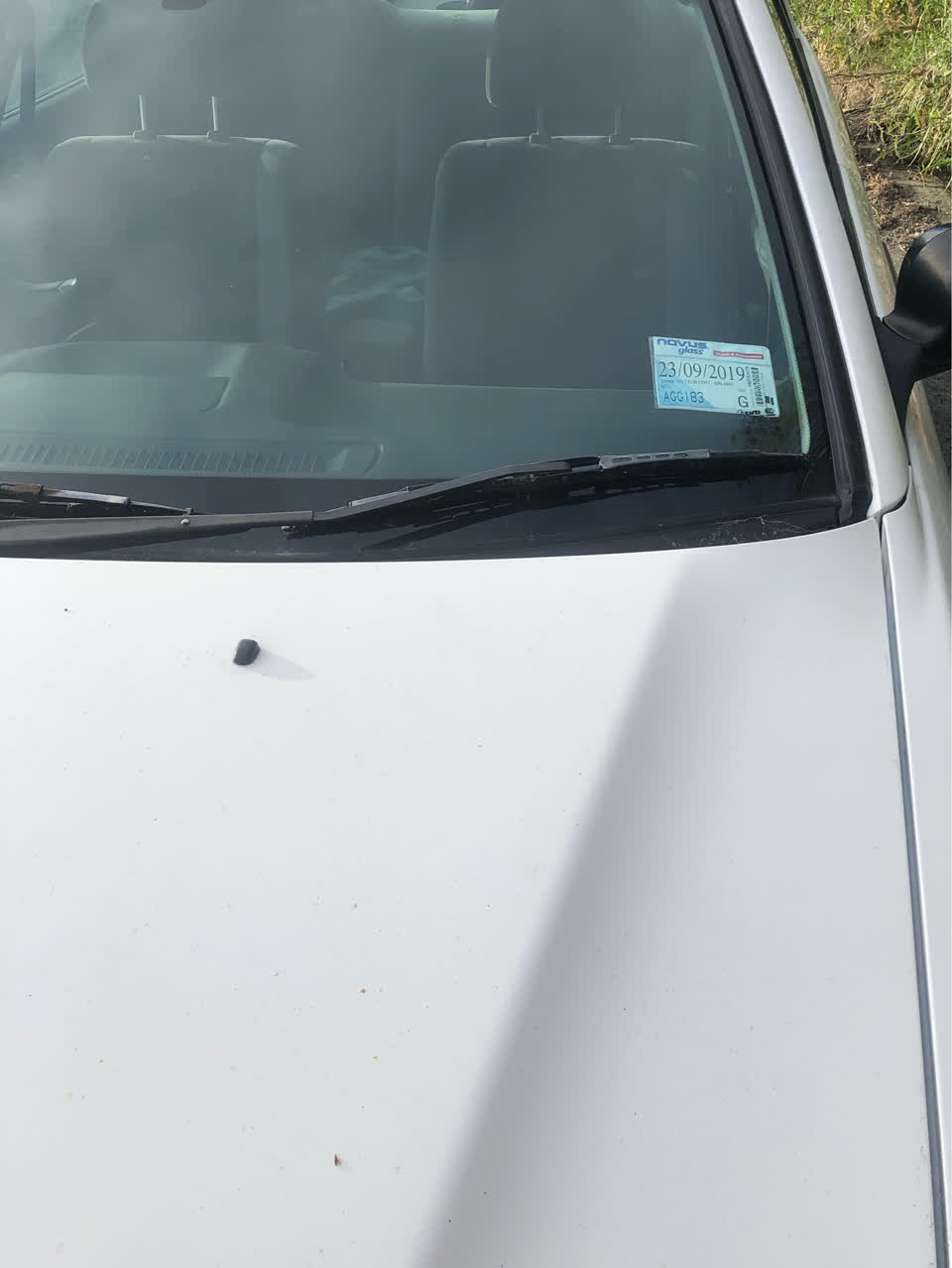 The photograph attached to this abandoned vehicle report