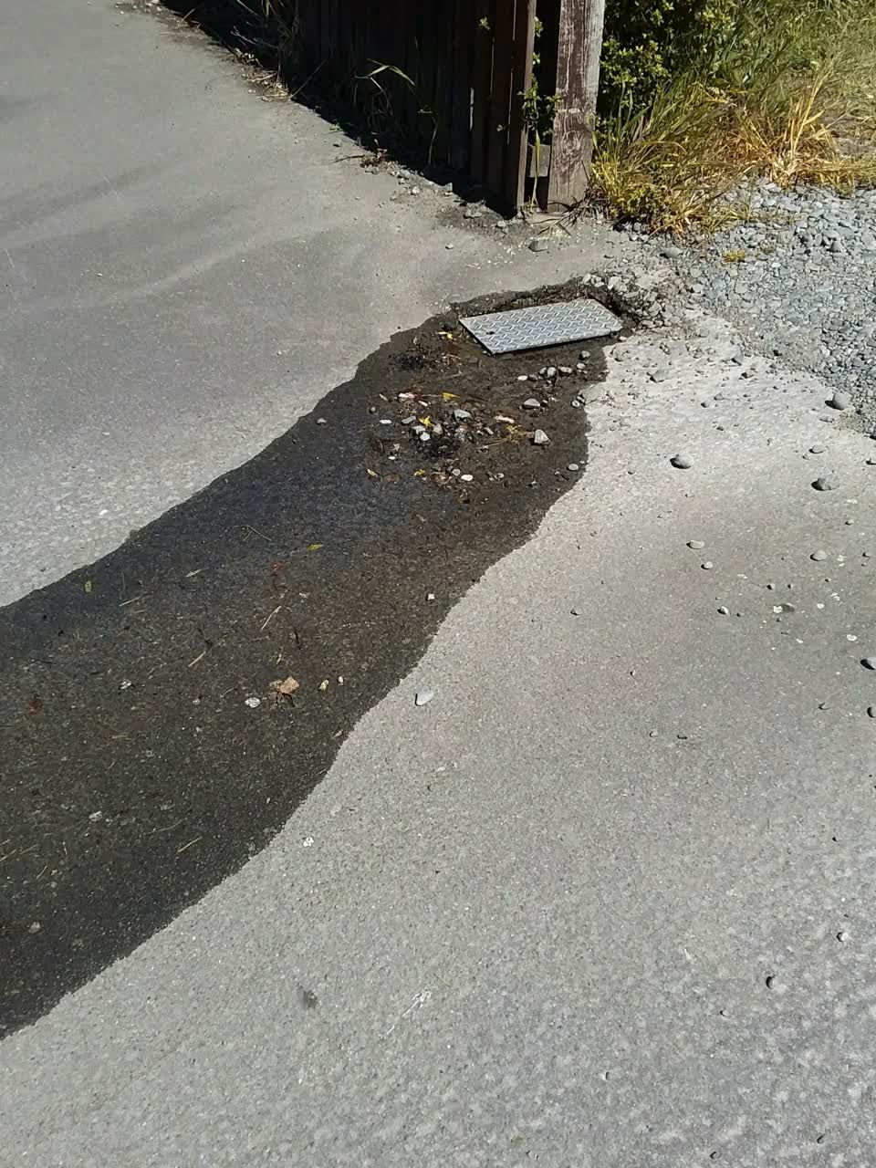 The photograph attached to this water leak report