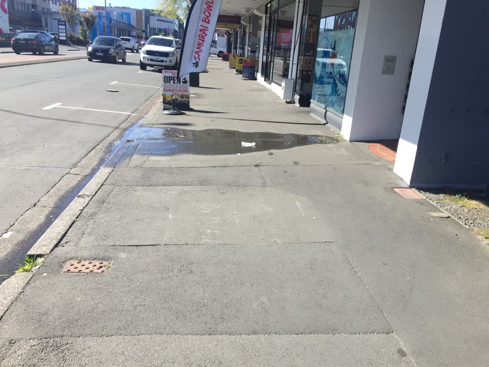 The photograph attached to this water leak report