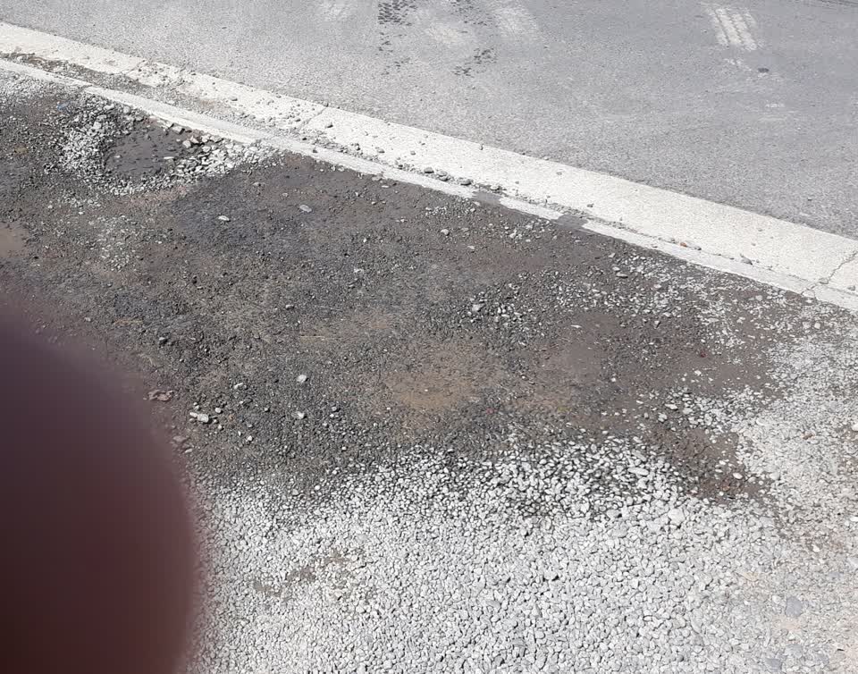 The photograph attached to this water leak report