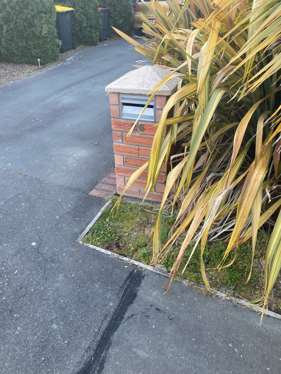 The photograph attached to this water leak report