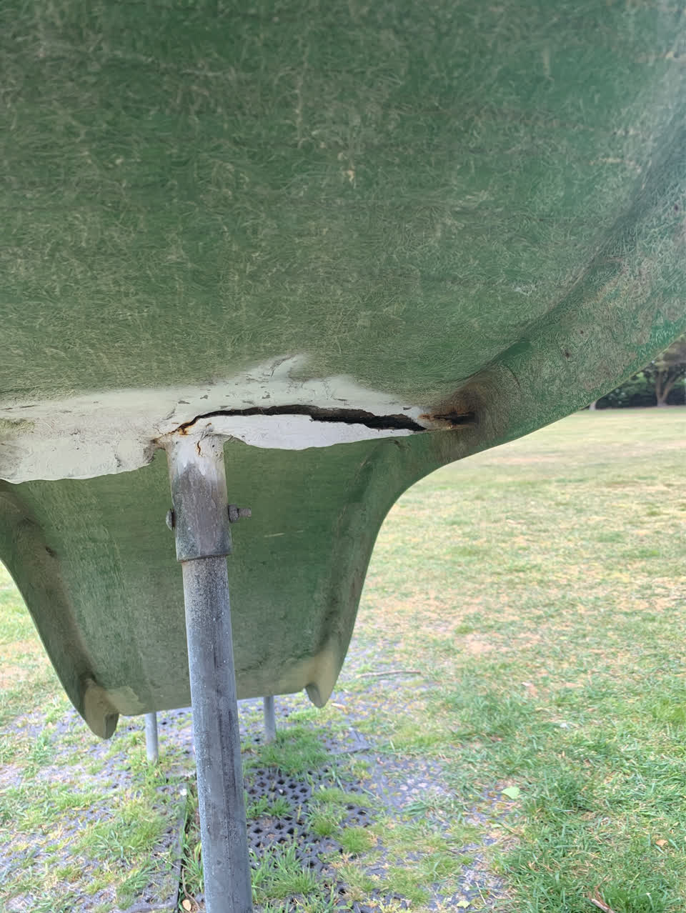 The photograph attached to this playground equipment report