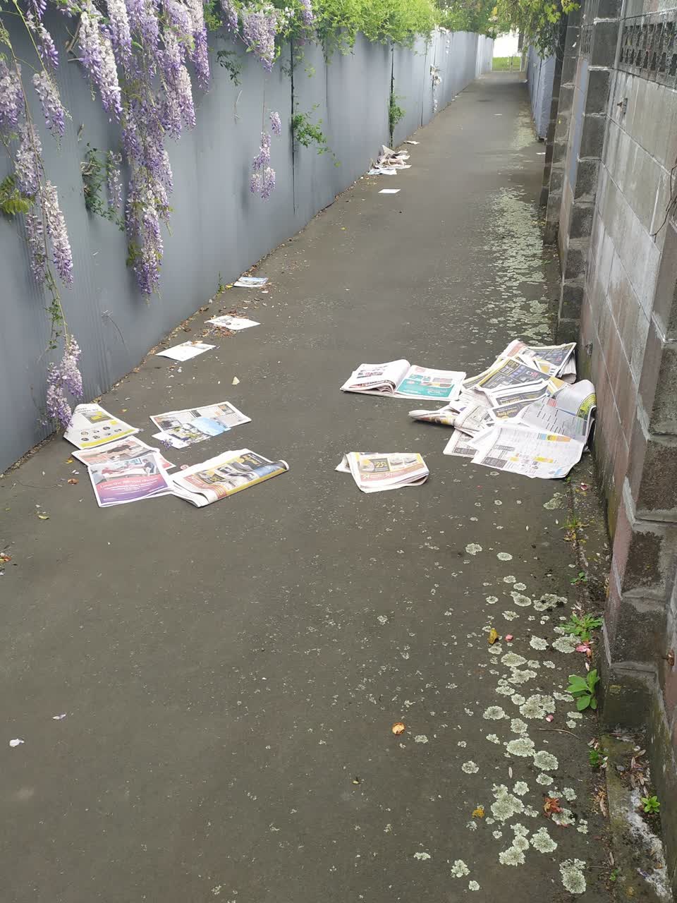 The photograph attached to this dumped rubbish report