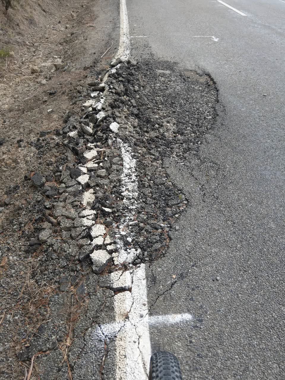 The photograph attached to this pothole report