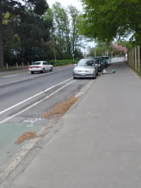 Hazard, vehicle, a report photo