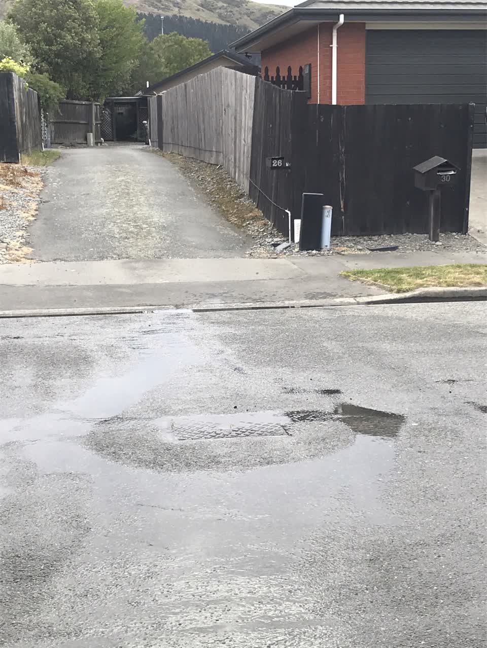 The photograph attached to this sewer - leak / blockage report