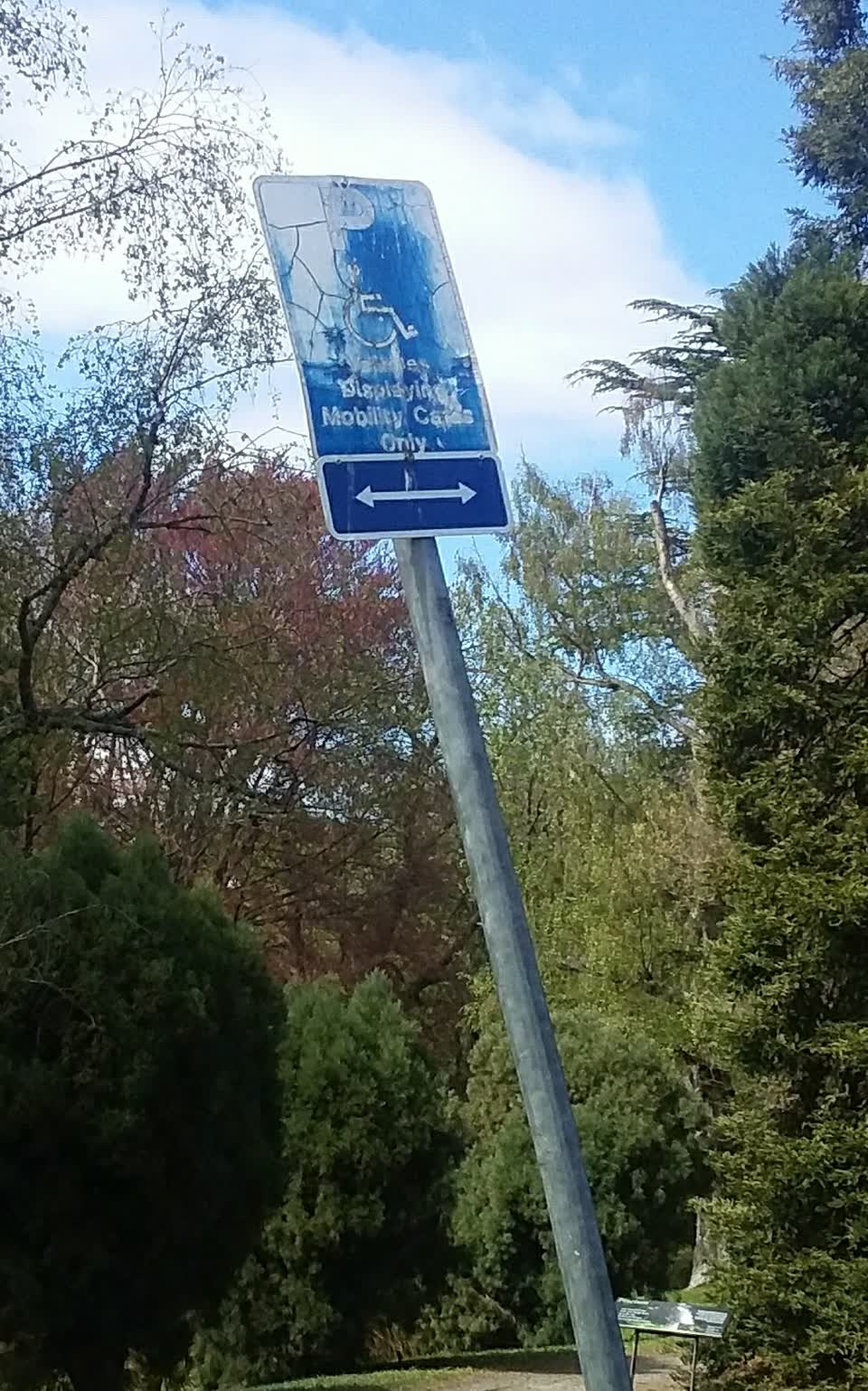 The photograph attached to this pavement - damaged report