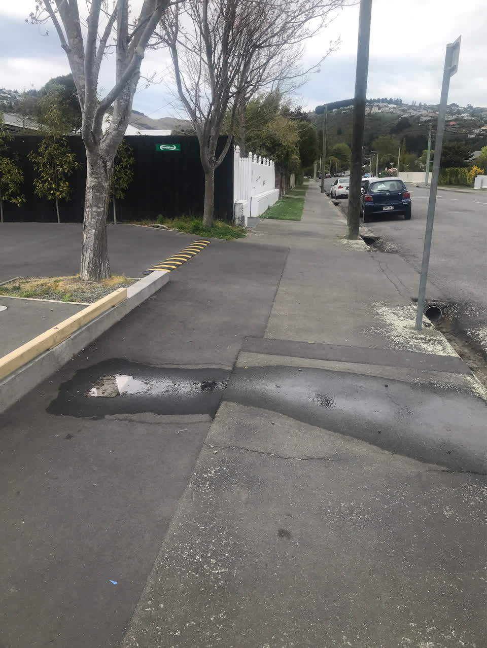 The photograph attached to this water leak report