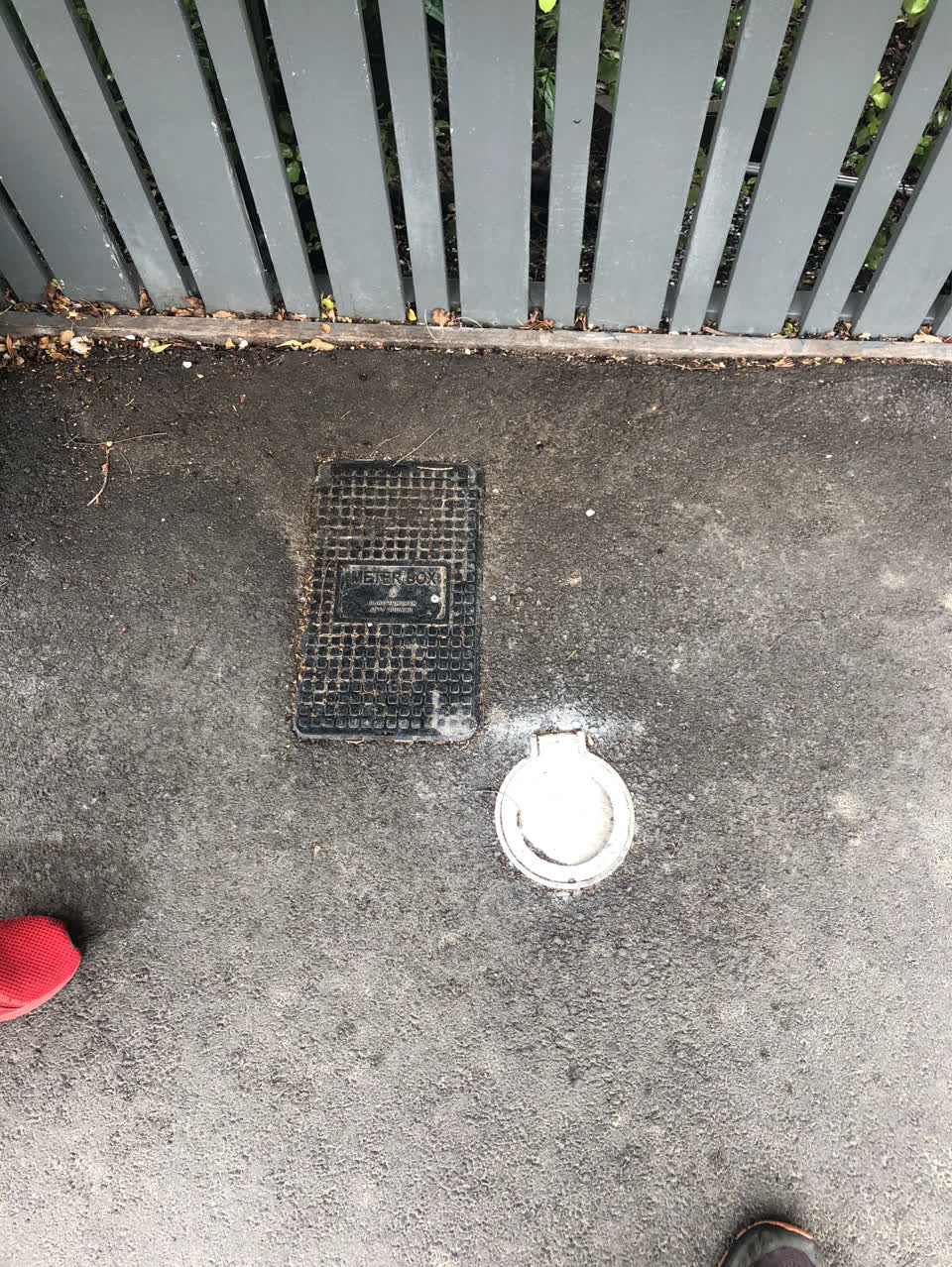 The photograph attached to this water leak report