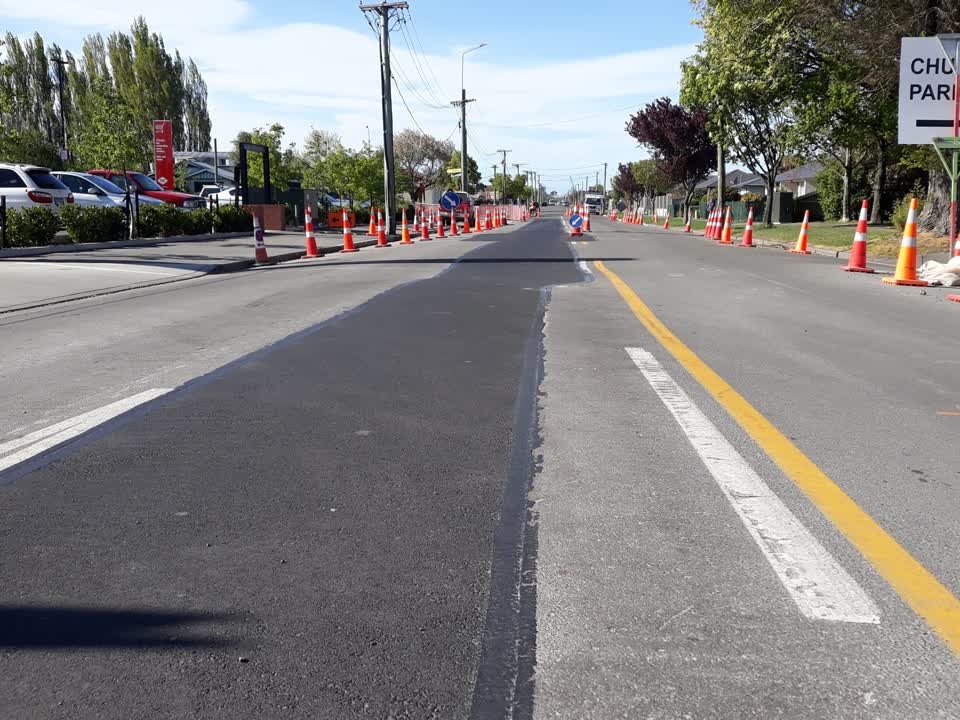 The photograph attached to this damaged road report