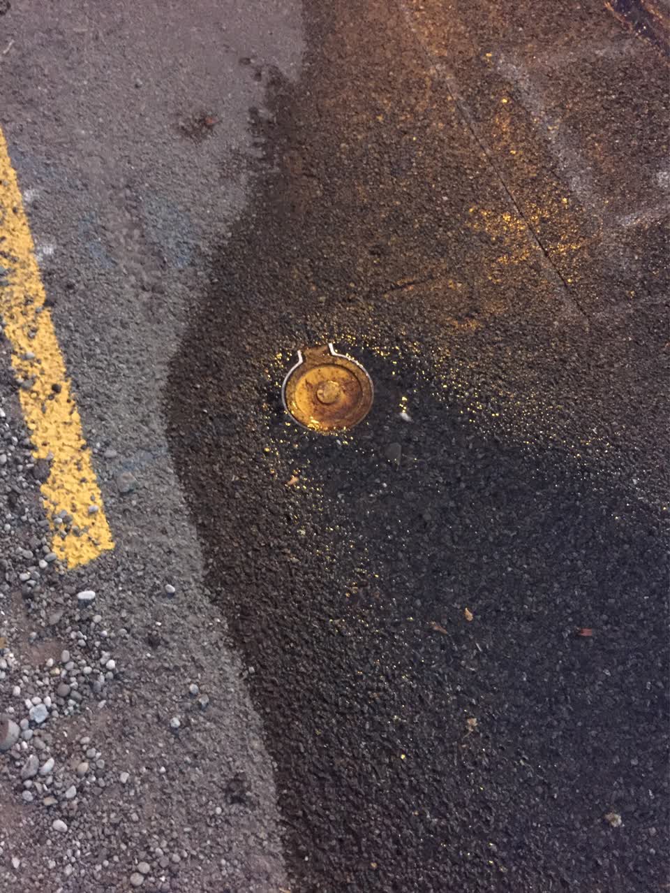 The photograph attached to this water leak report