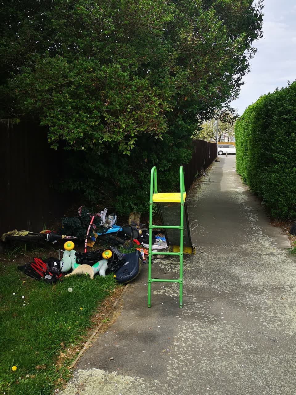 The photograph attached to this dumped rubbish report