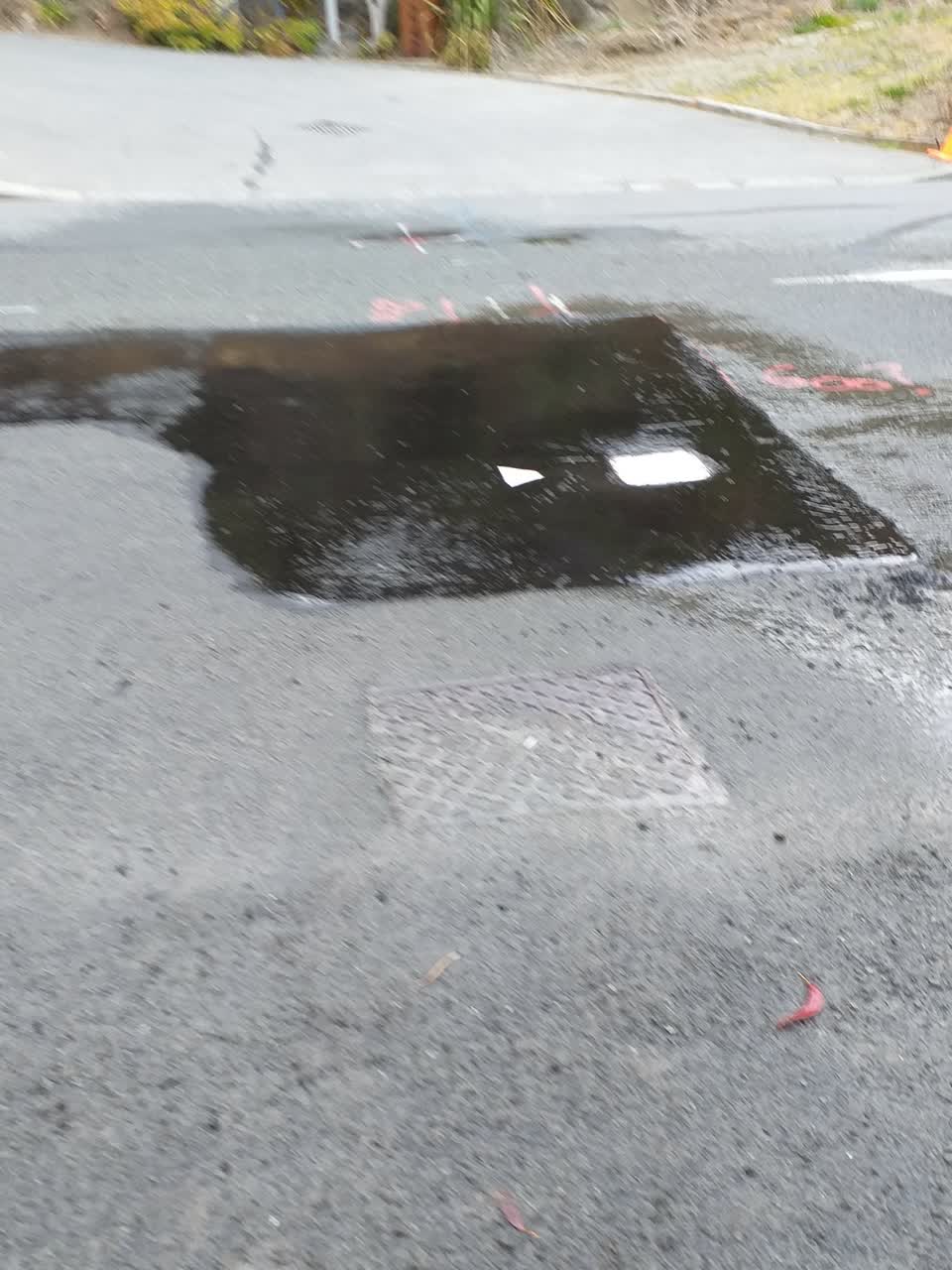 The photograph attached to this flooding report