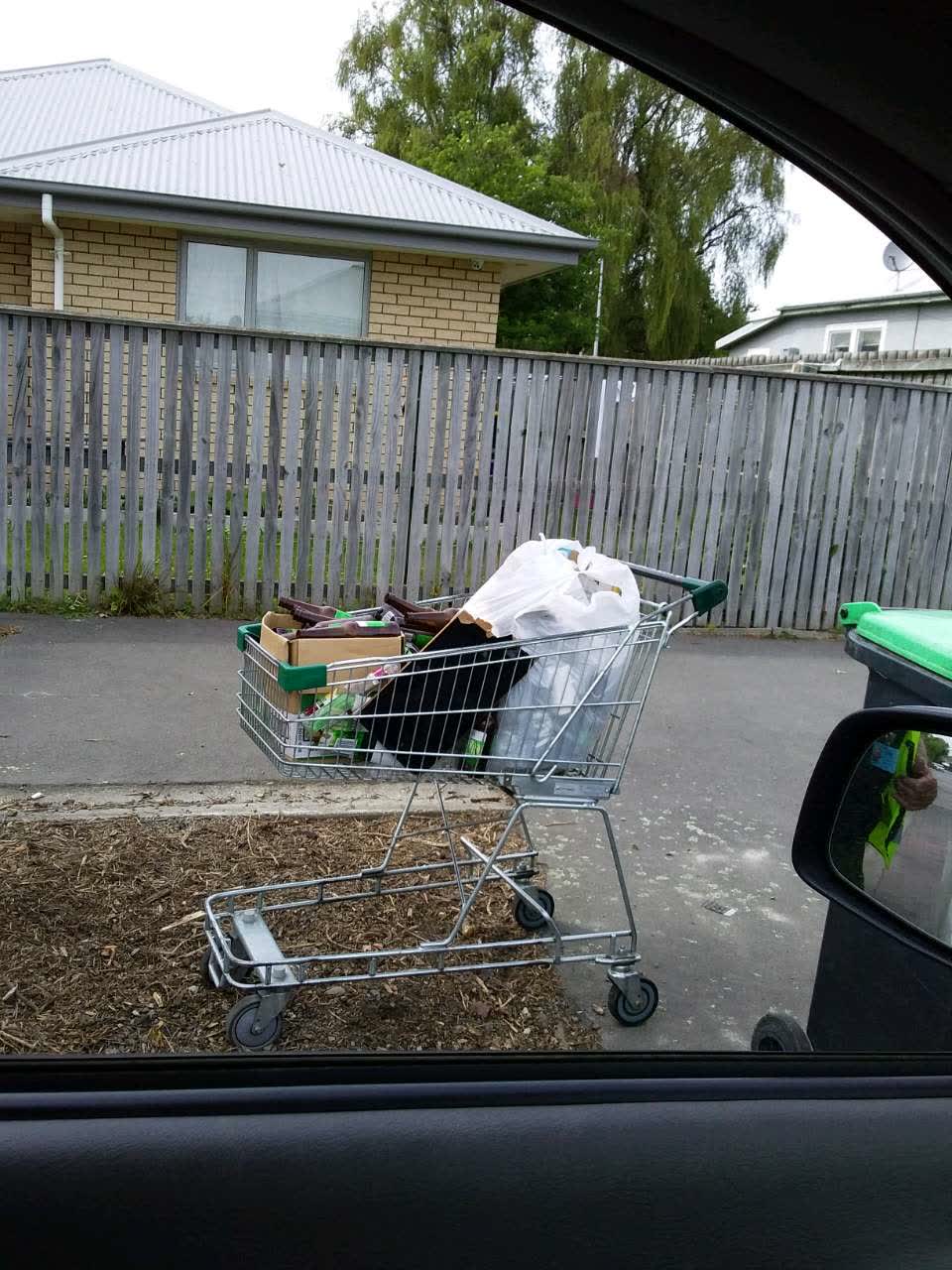 The photograph attached to this rubbish and bins - general report