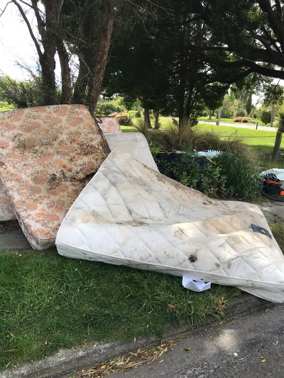 The photograph attached to this dumped rubbish report
